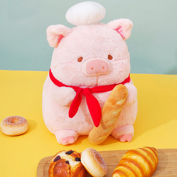 Cute Chef Pig Stuffed Animal Plush Toy